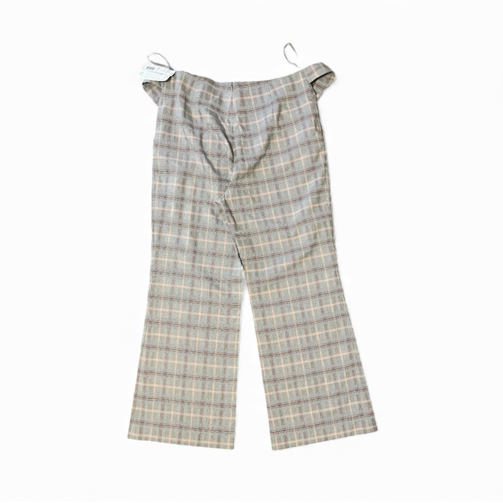 ANTONIO MELANI womens Gray plaid pants - Picture 2 of 7